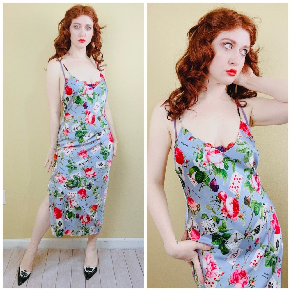 Floral Slip Dress Fleur Du Mal Players Only Silk Large